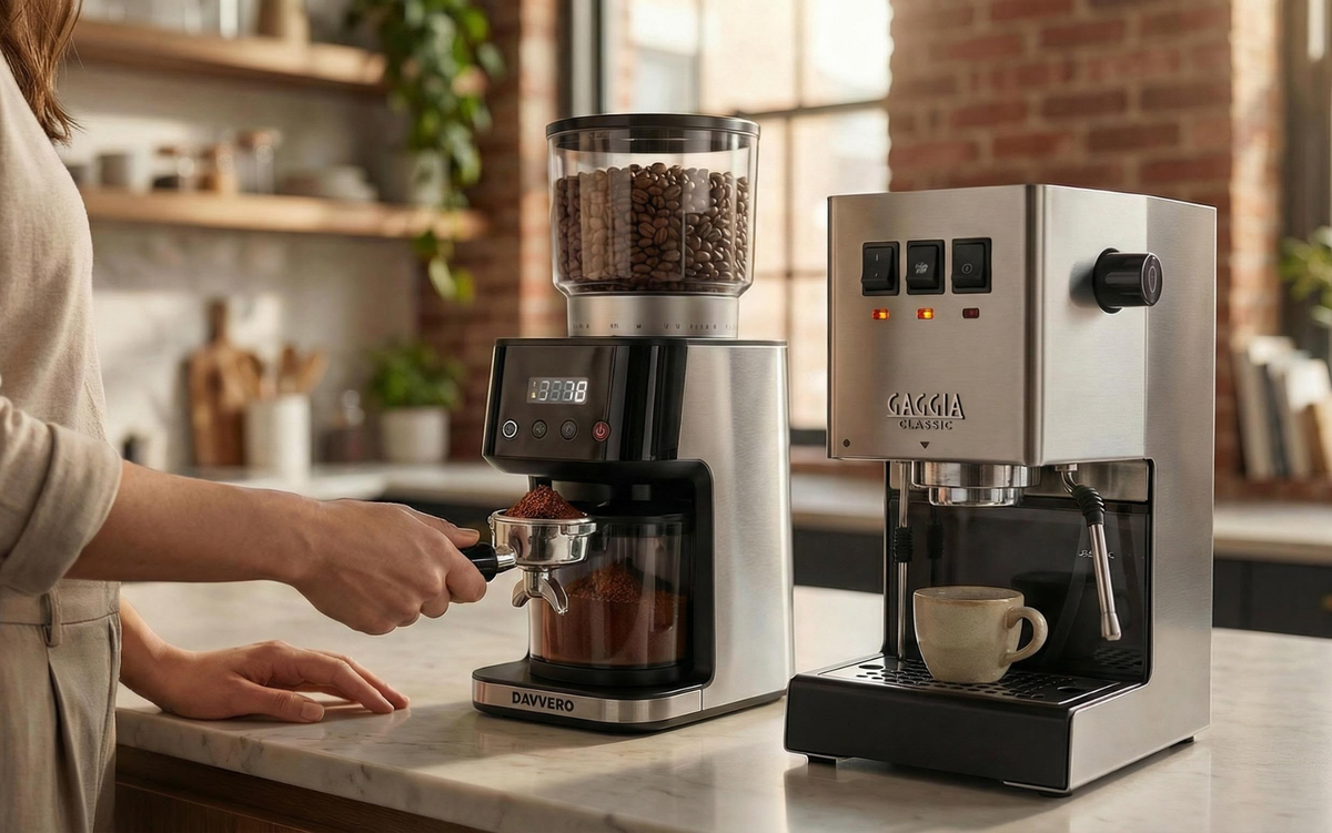 Como fazer o espresso perfeito com moedor elétrico Labravia Davvero e a máquina de café Gaggia Classic E24?