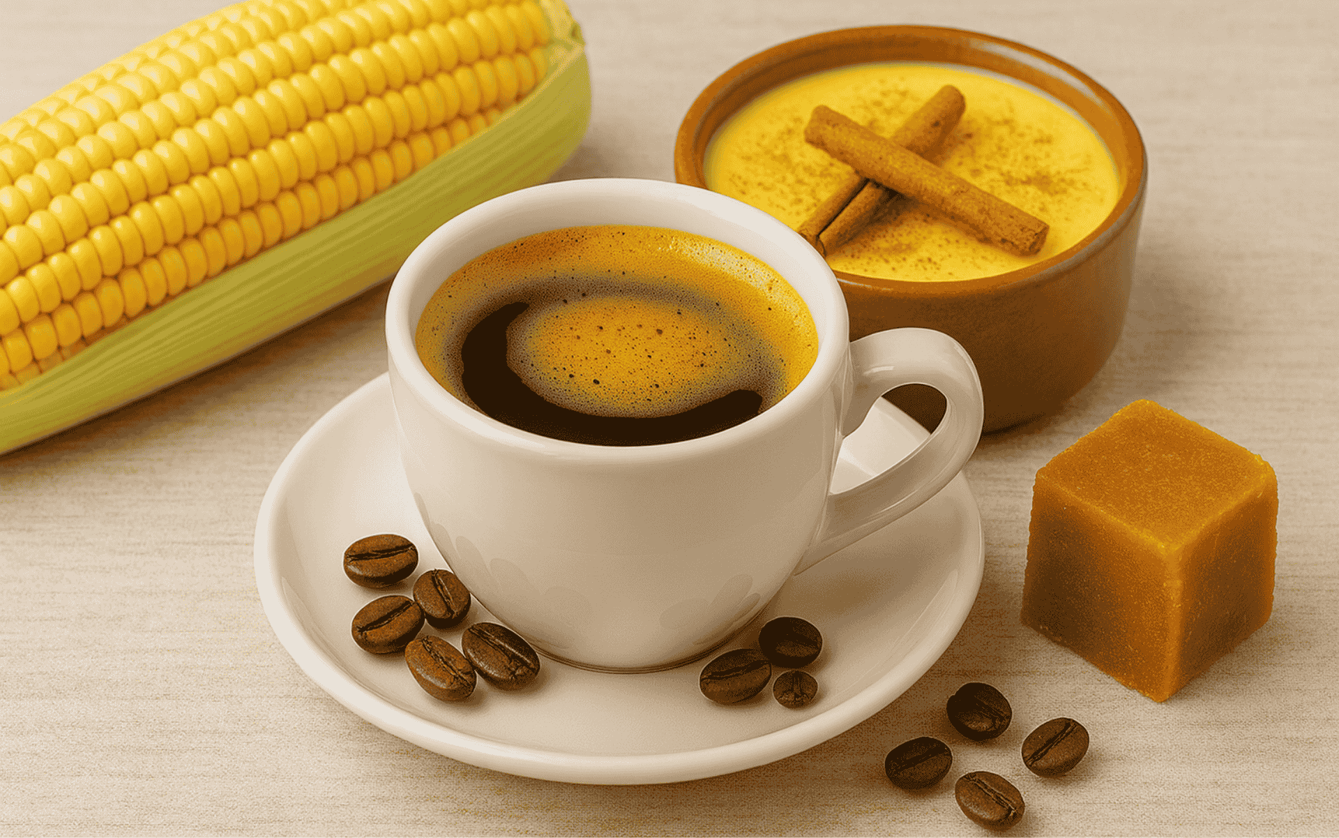 Descubra o sabor do Brasil no café: notas de rapadura, cural e milho