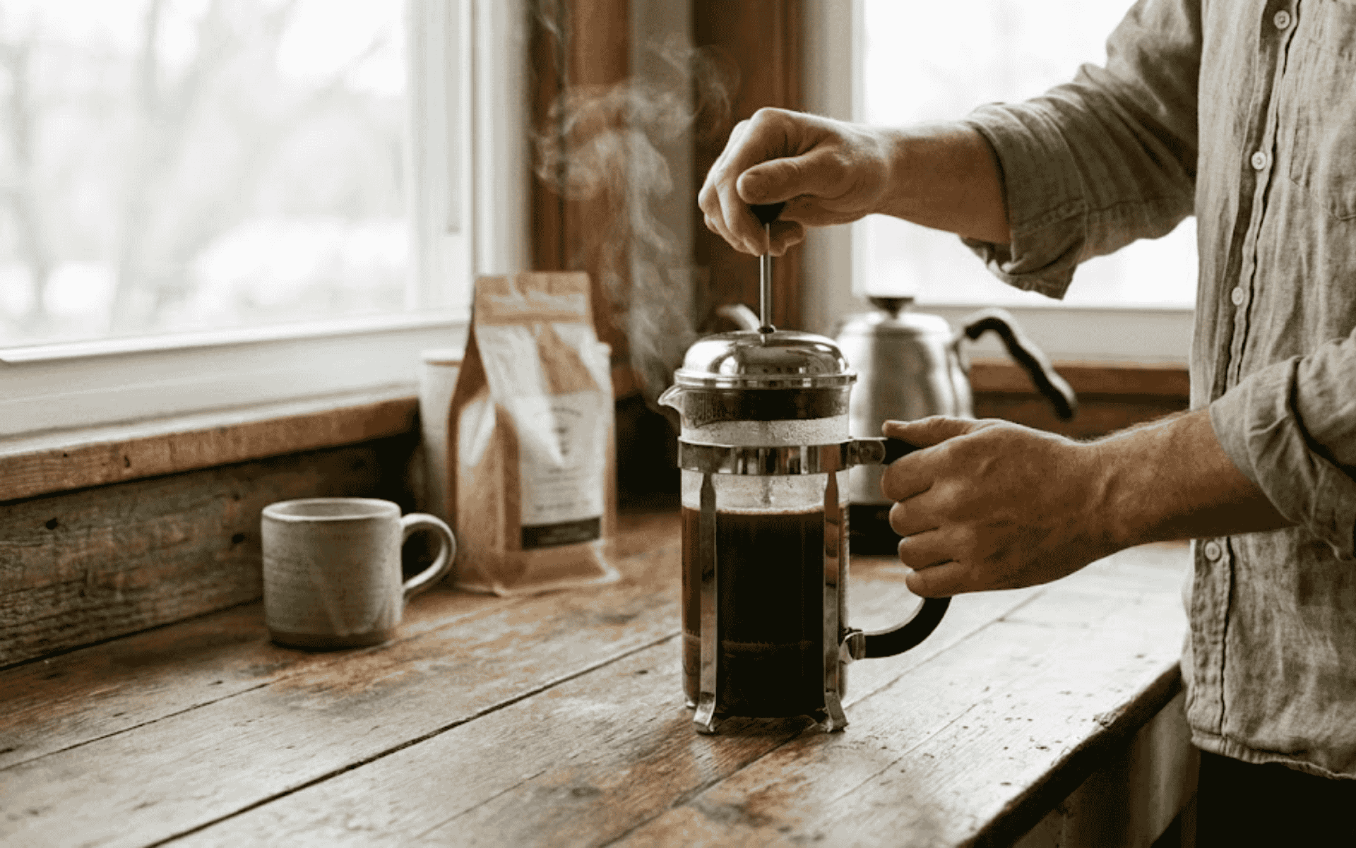 Como preparar café na prensa francesa?