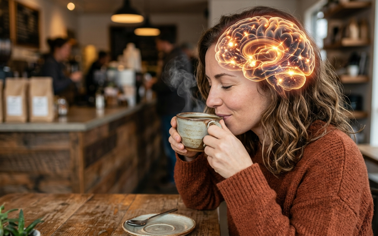 O sabor do café acontece no seu cérebro