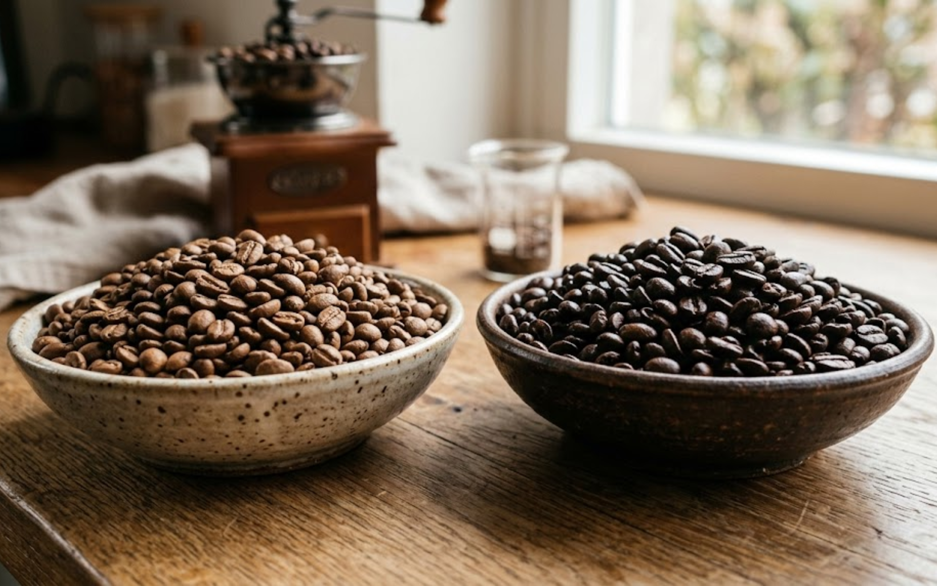 Diferenças entre a torra média e a torra escura no café