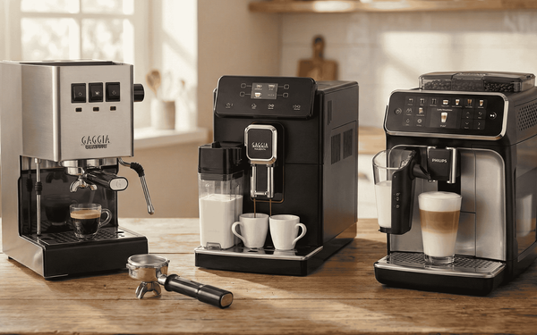 Máquinas de café manuais, automáticas e superautomáticas: Quando comprar cada uma?
